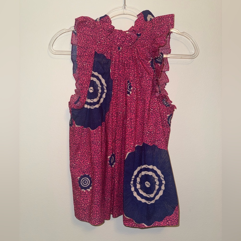 Ulla Johnson SET Tilda Top + Martime Shorts Fuchsia 2 Piece Matching Set Size 2 - Picture 6 of 14